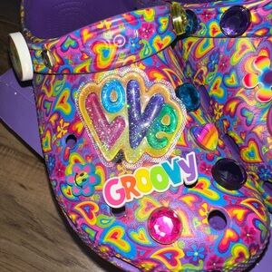 Lisa Frank Purple Crocs Size womens 8